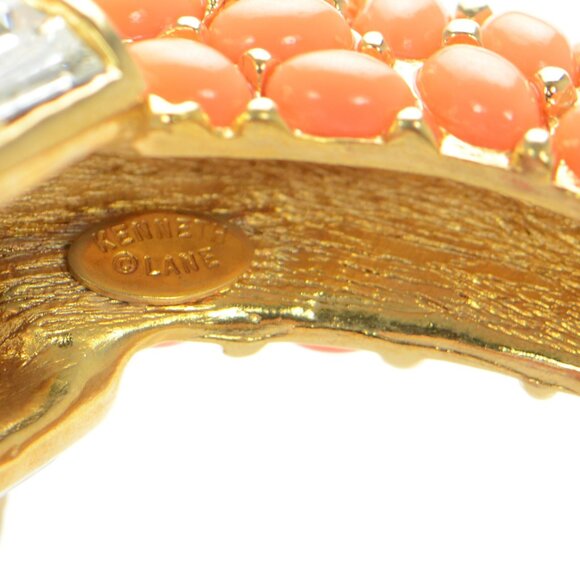 Vintage Kenneth Jay Lane KJL Koi Fish Cuff Bracelet - Picture 5 of 6